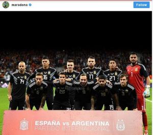 واکنش دیگو مارادونا به شکست سنگین تیم ملی کشورش مقابل اسپانیا