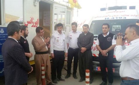 مراسم استقبال از مهمانان ورودی به دیواندره برگزار شد