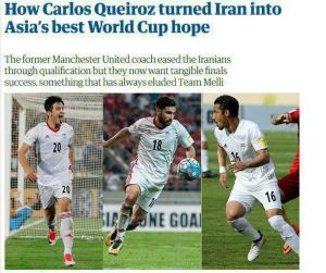 گزارش گاردین از تیم ملی: ایران منتظر ماه ژوئن است تا به دنیا نشان دهد چه جنسی دارد