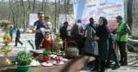 استقبال مردم آمل از مسافران نوروزی با آش سنتی و نوروزخوانی
