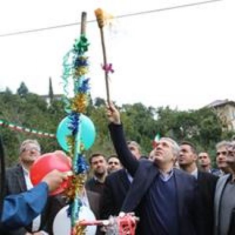 آیین افتتاحیه پروژه گازرسانی به ۹ روستا در بخش مرکزی رامسر