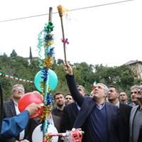 آیین افتتاحیه پروژه گازرسانی به ۹ روستا در بخش مرکزی رامسر