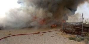 کنترل آتش سوزی در محوطه فازهای پارس جنوبی