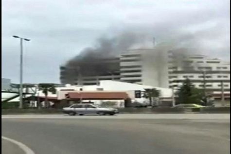 آتش سوزی در مرکز آموزشی بانک مرکزی در نوشهر مهار شد