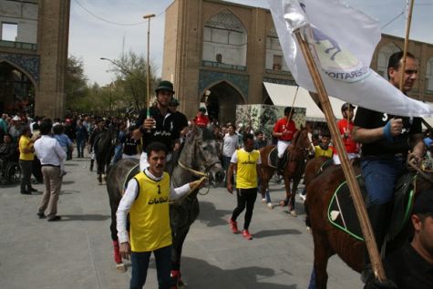 بازی جهانی چوگان ایرانی در مجموعه جهانی میدان امام اصفهان برگزار شد