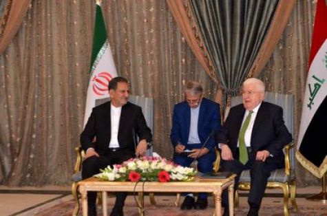 دیدار جهانگیری با رییس جمهور عراق در قصر سلام