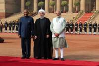 مراسم استقبال رسمی رییس جمهوری هند از دکتر روحانی