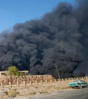 علت آتش سوزی مخزن مواد نفتی بندرعباس مشخص شد